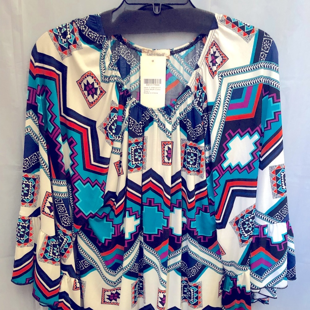 Lady’s World Southwestern Style Top